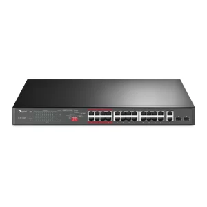 Switch POE no Gestionable TP-LINK TL-SL1226P, Negro, 294 W, 24 puertos