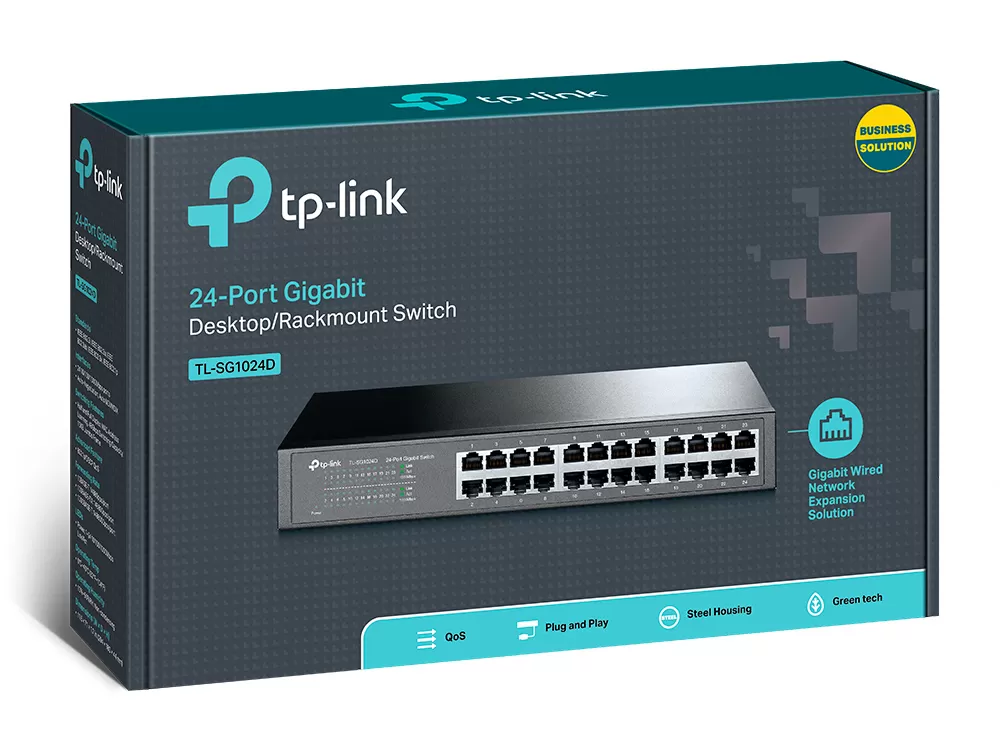 Switch TP-LINK TL-SG1024D, Gris, 14,6 W - Imagen 3