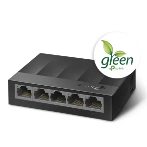 SWITCH DE 5 PUERTOS GIGABIT PARA ESCRITORIO TP-LINK LS1005G PLUG AND PLAY Y GREEN ETHERNET