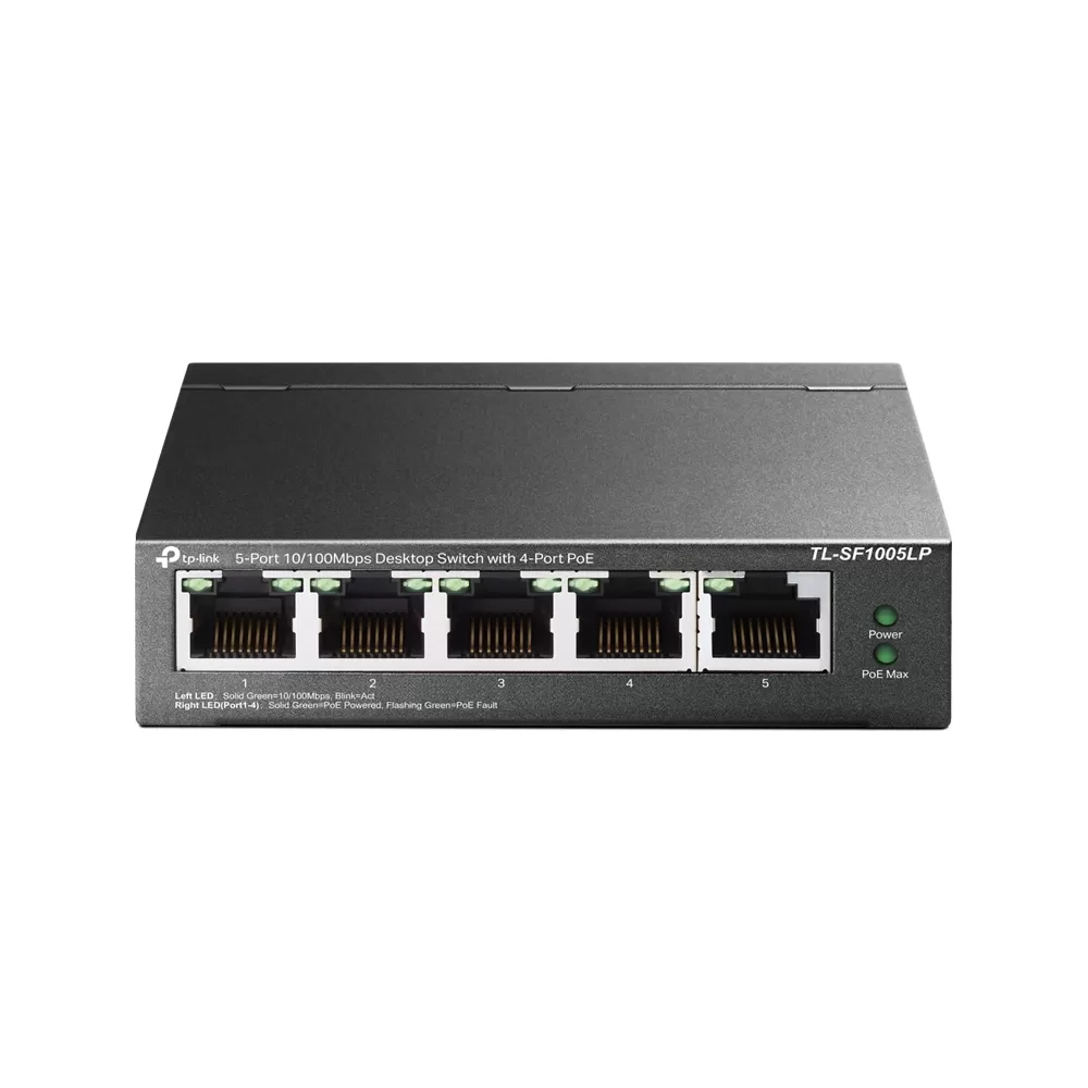 Switch no administrable de 5 puertos 10/100Mbps, con 4 puertos PoE - Imagen 2
