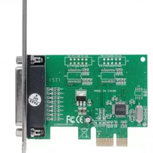 152099 Tarjeta Paralela PCI Express; Se puede instalar en buses PCI Express vía x1, x4, x8 y x16. Se ajusta a ranuras regulares y de bajo perfil
