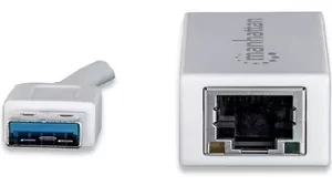 506847 Adaptador USB 3.0 a RJ-45 GB Ethernet, Agrega una conexión de red Gigabit de alta velocidad a computadoras potátiles.
