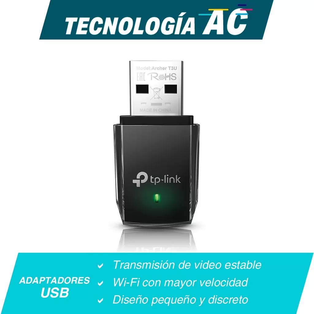 ADAPTADOR INALÁMBRICO USB 3.0 AC1300 TP-LINK ARCHER T3U DE TAMAÑO PEQUEÑO - Imagen 4