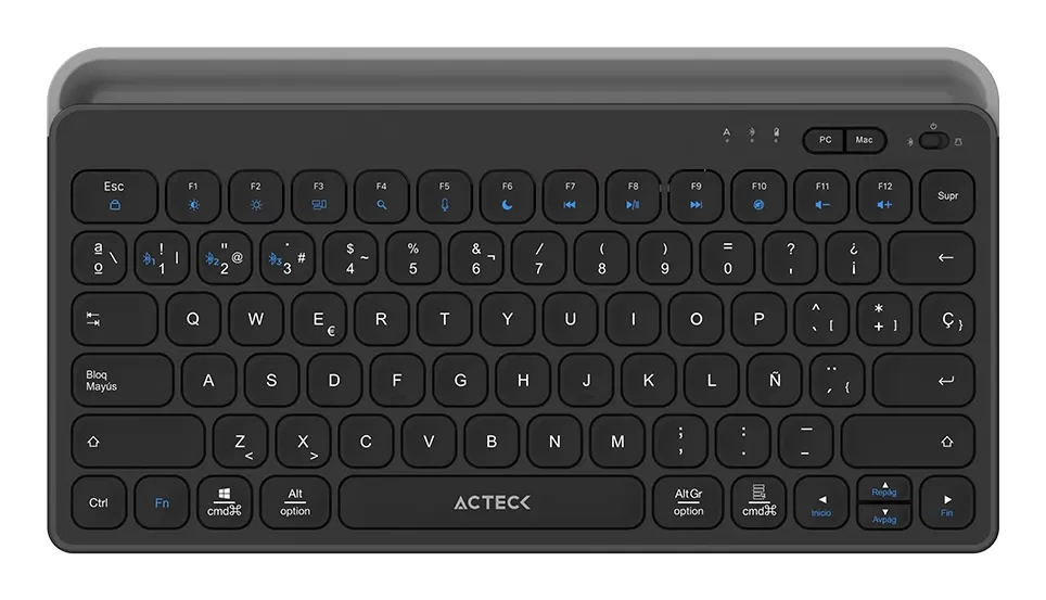 Teclado Inalámbrico Multidispositivos AC-940122INSPIRE TREK TI737 Acteck Elite Series Bluetooth 5.1, Dongle 2.4 MHz - Imagen 4