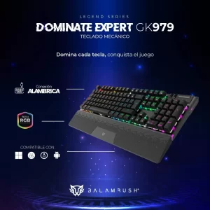 Teclado Mecánico Domínate Expert GK979 Balam Rush LEGEND SERIES