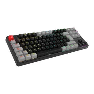 Teclado Gamer Inalámbrico LEVEL PRO GK990 Balam Rush Legend Series Conecta hasta 5 Dispositivos, Color Negro/Gris. BR-940672