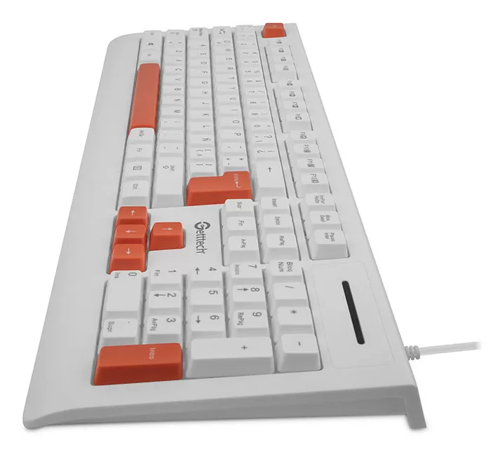 GETTTECH TECLADO BLANCO GGK-ESMWR-02-WH - Imagen 2