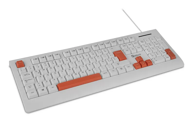 GETTTECH TECLADO BLANCO GGK-ESMWR-02-WH - Imagen 3