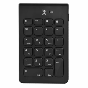 Teclado Numérico Inalámbrico NUMBRA PC-201106, diseño portátil, ligero y delgado es el complemento ideal para tu laptop, teclado 1.5 Vcc 40mA (1 batería AA