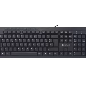 Teclado Multimedia Naceb Technology NA-0109, Estándar, Negro, Alámbrico