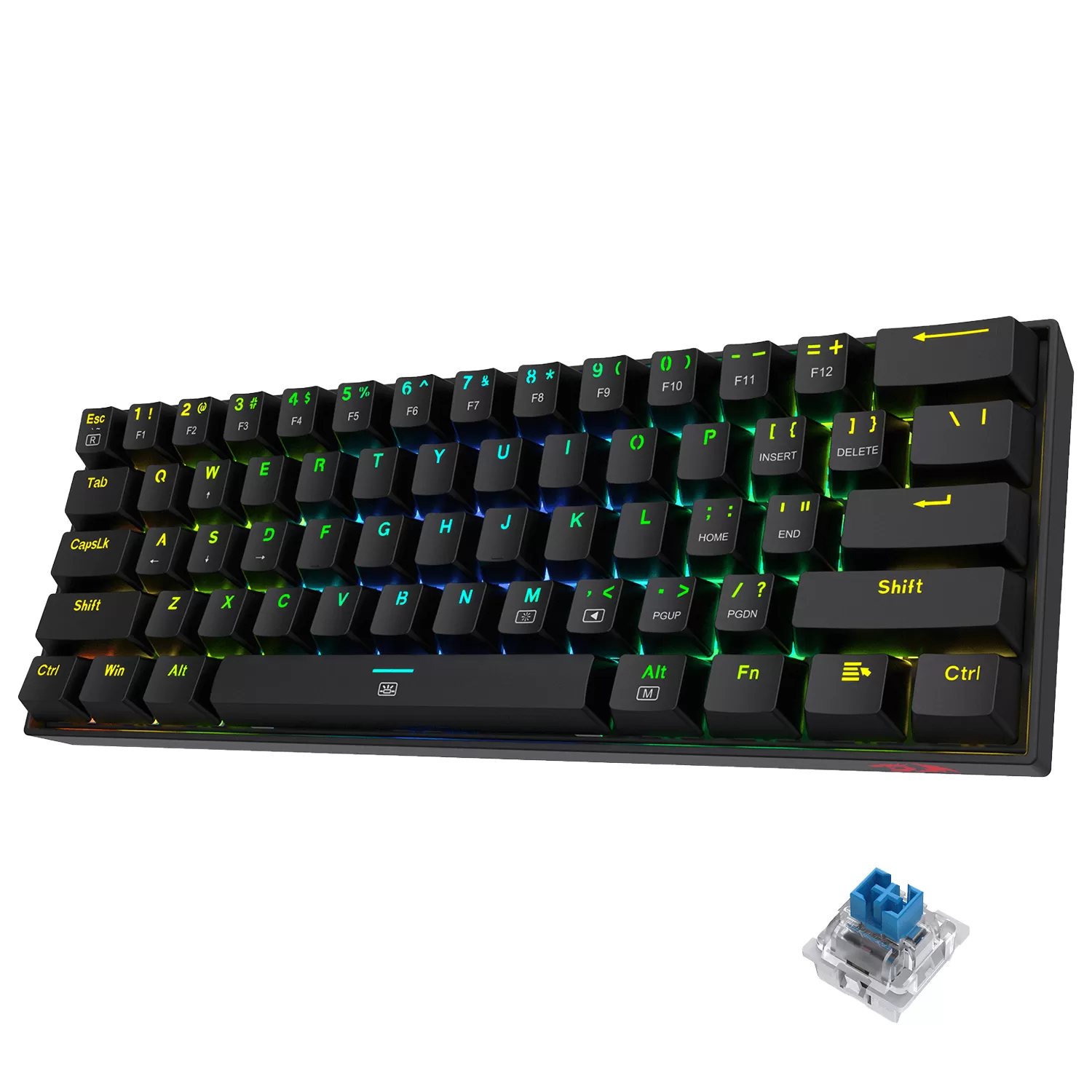 Teclado Mecánico Redragon Dragonborn, Inglés, Negro, RGB - Imagen 3