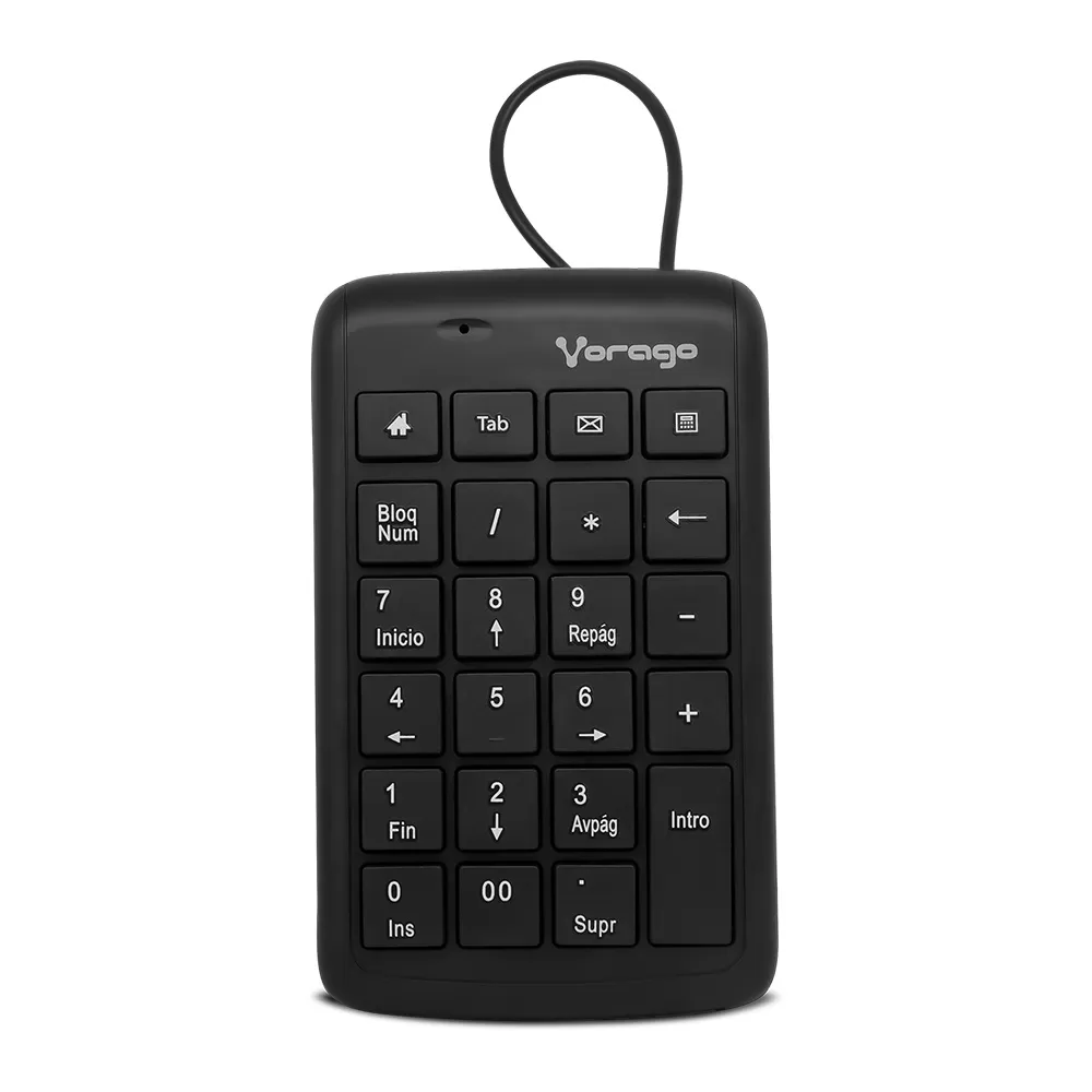 Teclado Númerico VORAGO KB-105, USB, Notebook/PC, Negro - Imagen 2