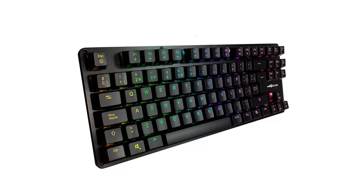 Teclado Mecánico GAME FACTOR KBG500-RD, Alámbrico, Español, Negro, RGB - Imagen 2