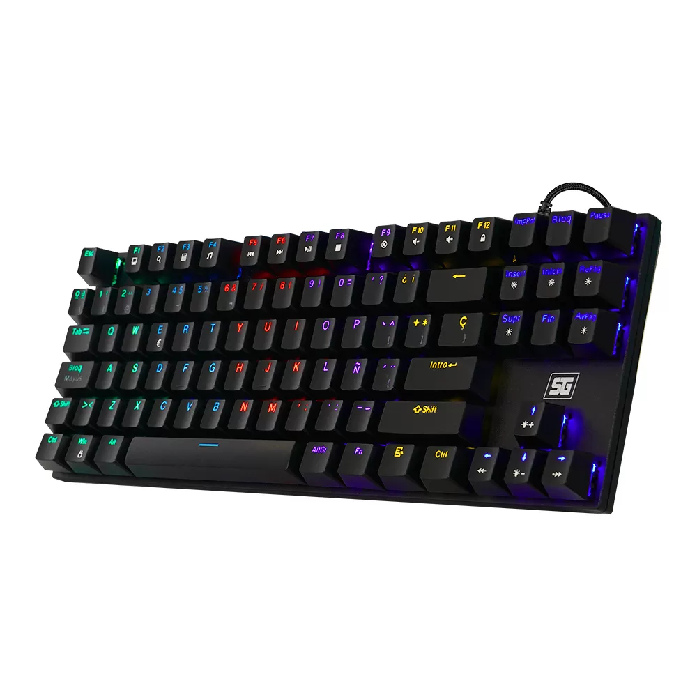 TECLADO VORAGO START THE GAME KB-600 MECANICO TKL RGB RAINBOW SOFTWARE NEGRO - Imagen 3