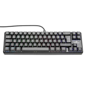 YEYIAN, TECLADO GAMER AKIL S3500, SWITCH AZUL, 69 TECLAS, ANTI GHOSTING Y N-KEY, LED RGB DE ARCOIRIS, 18 EFECTOS, IP42, USB, BATERIA INT YTM-28210B