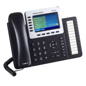 Teléfono IP de 4 líneas con 4 cuentas SIP, Gigabit con Poe, conferencia de 5 vías, SIP, Bluetooth, incluye su fuente de alimentación