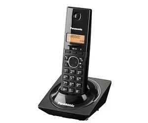 PANASONIC Telefono Inalambrico, Pantalla de 1.25, directorio de hasta 50 contactos, DECT, negro