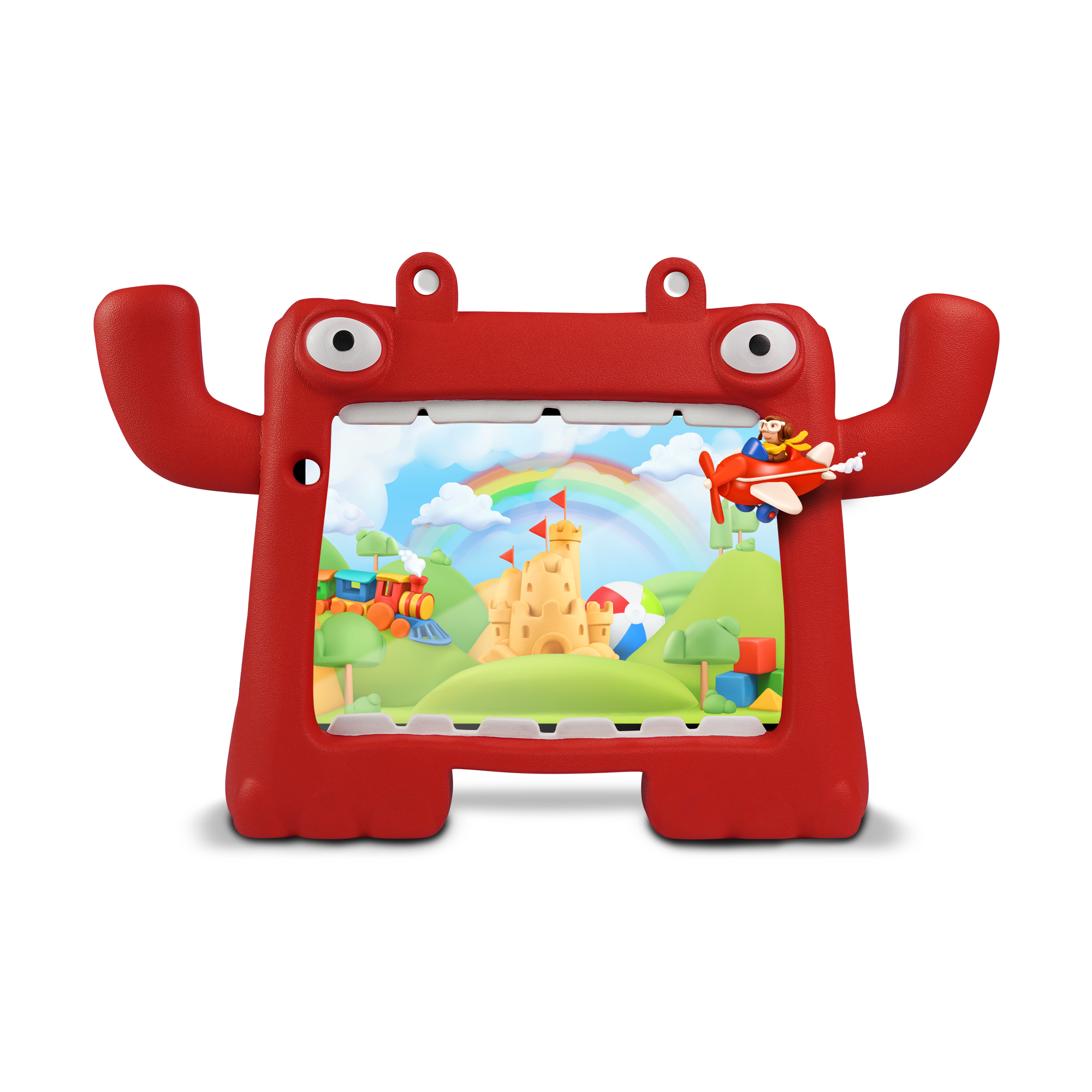 TABLET VORAGO PAD-8-KIDS 8 PULGADAS ANDROID 13 QUADCORE 4GB 64GB IPS 2MP 5MP WIFI BT GMS FUNDA ROJA