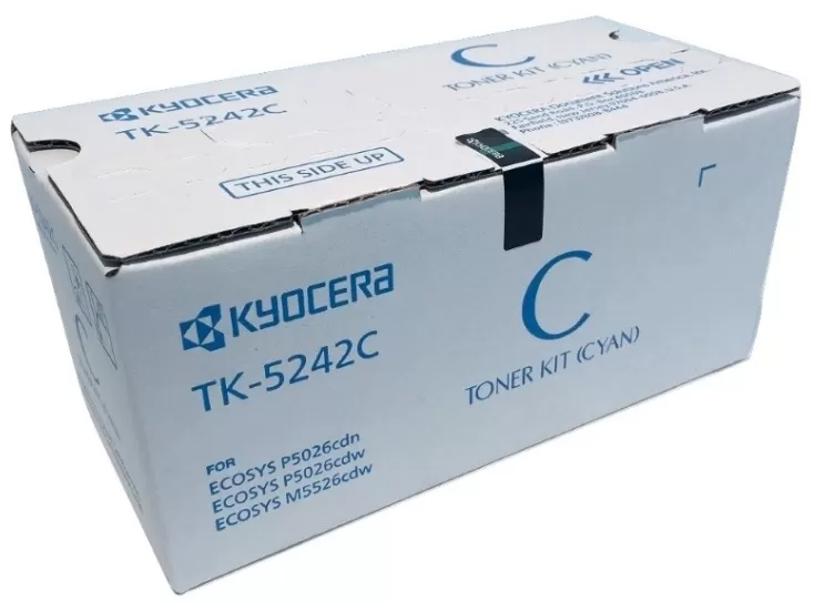 Toner KYOCERA TK-5242C, 3000 páginas, Cian, ECOSYS P5026cdw