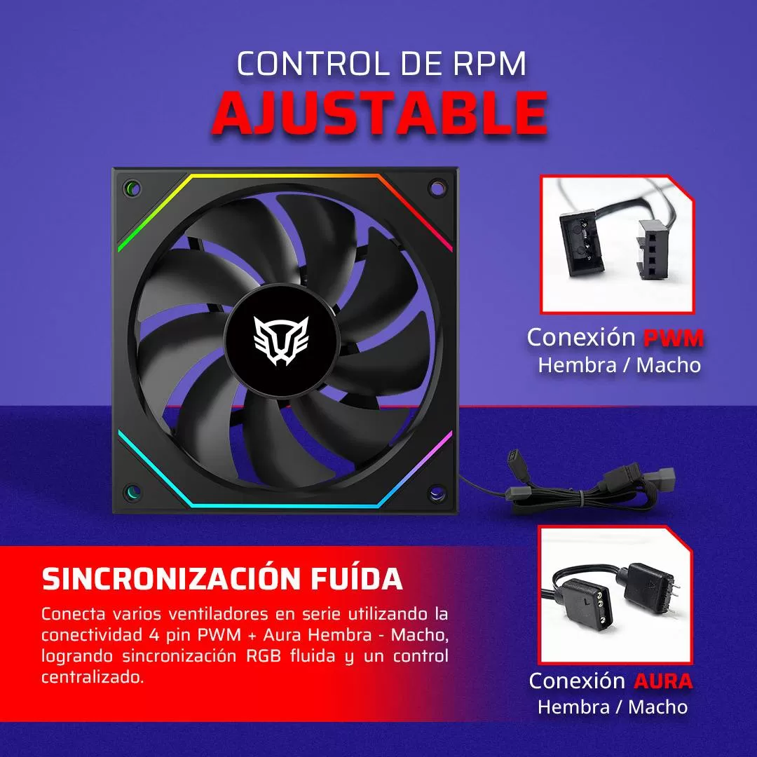 Ventilador de 120mm Balam Rush Eolox Link EXL95 - Imagen 2
