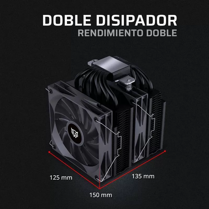 Enfriamiento de Aire BAMLAM RUSH HELIUX EXPERT HEX90 Sistema de enfriamiento de Aire, TDP 295 W - Imagen 3