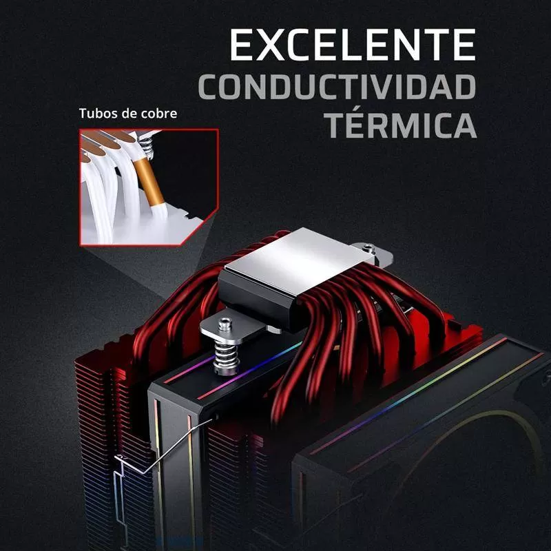 Enfriamiento de Aire BAMLAM RUSH HELIUX PRO HEX55 Sistema de enfriamiento de Aire, Display Digital - Imagen 2