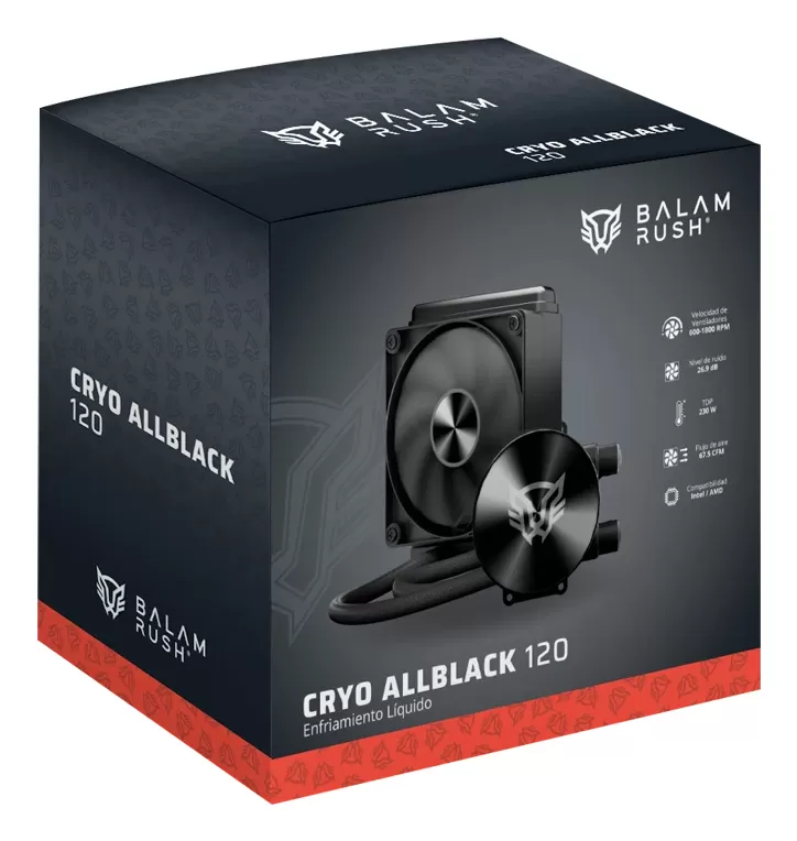 Enfriamiento Liquido BAMLAM RUSH CRYO ALLBLACK 120 Sistema de enfriamiento Liquido - Imagen 5
