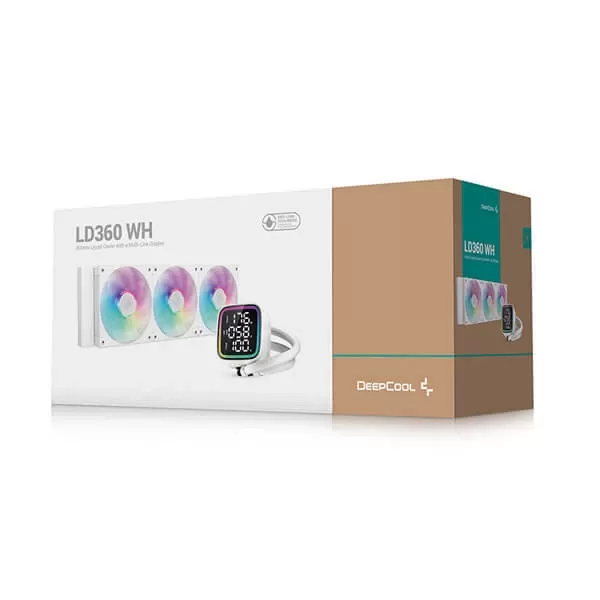 Enfriamiento Liquido Gaming DEEPCOOL LD360 WH (R-LD360-WHDMMN-G-1),ARGB, Blanco, 360mm, 2400RPM, Socket LGA 1700,1200/AM4, AM5 - Imagen 4