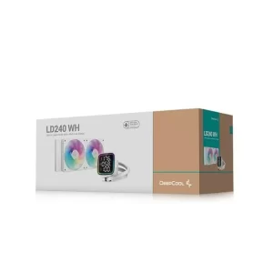 Enfriamiento Liquido Gaming DEEPCOOL LD240 WH (R-LD360-WHDMMN-G-1),ARGB, Blanco, 240mm, 2400RPM, Socket LGA 1851,1700/ AM5