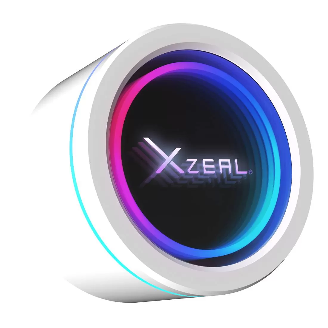 Enfriamiento Liquido Xzeal 240mm Redondo XZ413 para CPU 2 Fan x120mm Mangueras ARGB 3 pines + PWM 4 pines + Seguro para INTEL/AMD Blanco