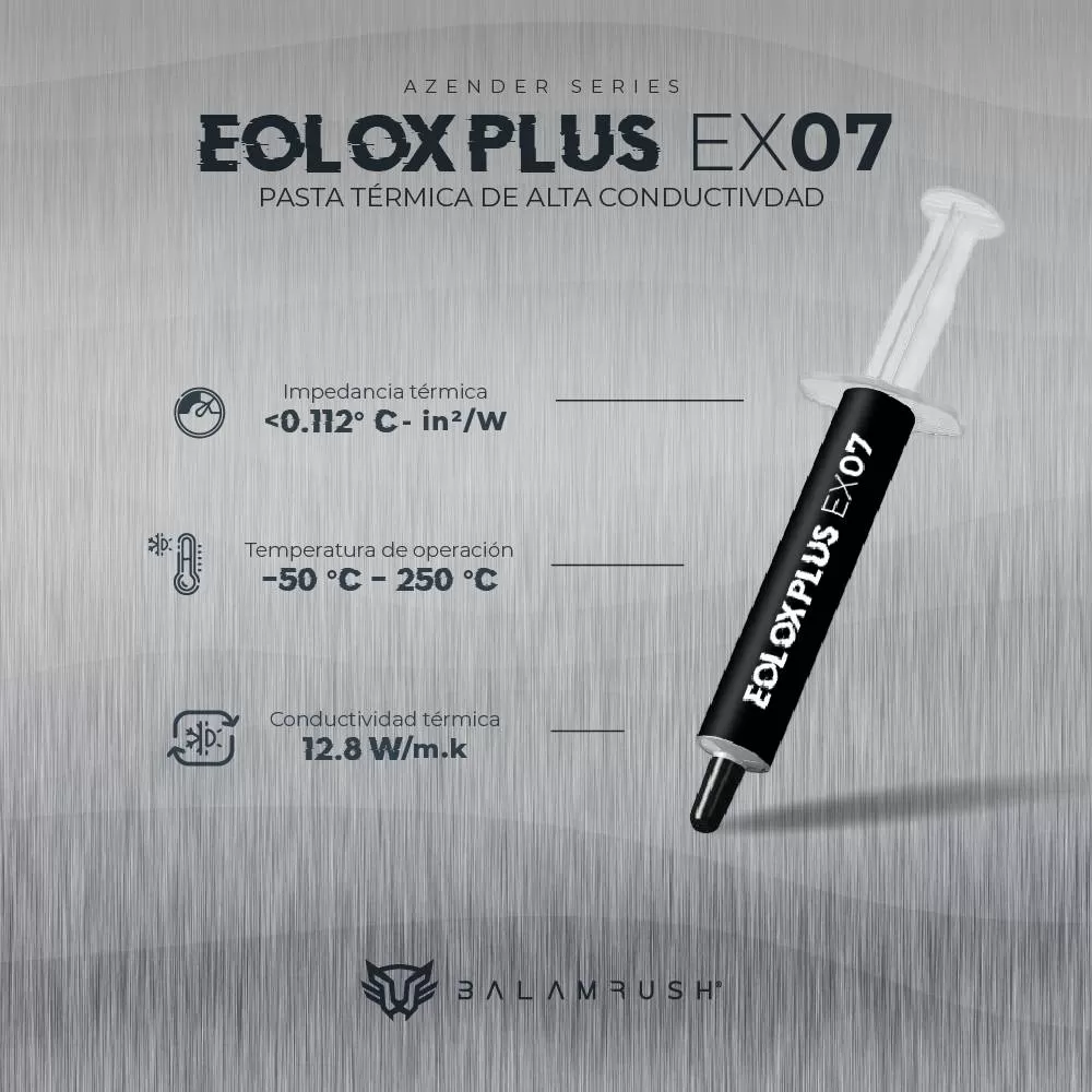 Pasta Térmica Acteck EOLOX PLUS EX07 AZENDER SERIES Pasta Térmica - Imagen 2