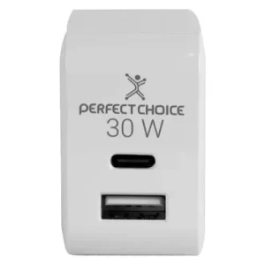Adaptador de Corriente Universal Carga Rápida 30W 2 Puertos | PERFECT CHOICE