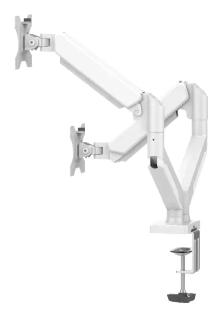 Brazo Articulador Para Dos Monitores Naceb (NAa-0215), Brazo Articulador Para Dos Monitores Na-0215 Blanco Dsa2102 - Imagen 3