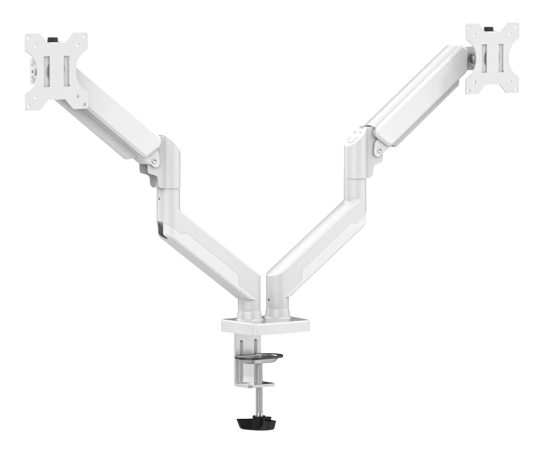 Brazo Articulador Para Dos Monitores Naceb (NAa-0215), Brazo Articulador Para Dos Monitores Na-0215 Blanco Dsa2102 - Imagen 4