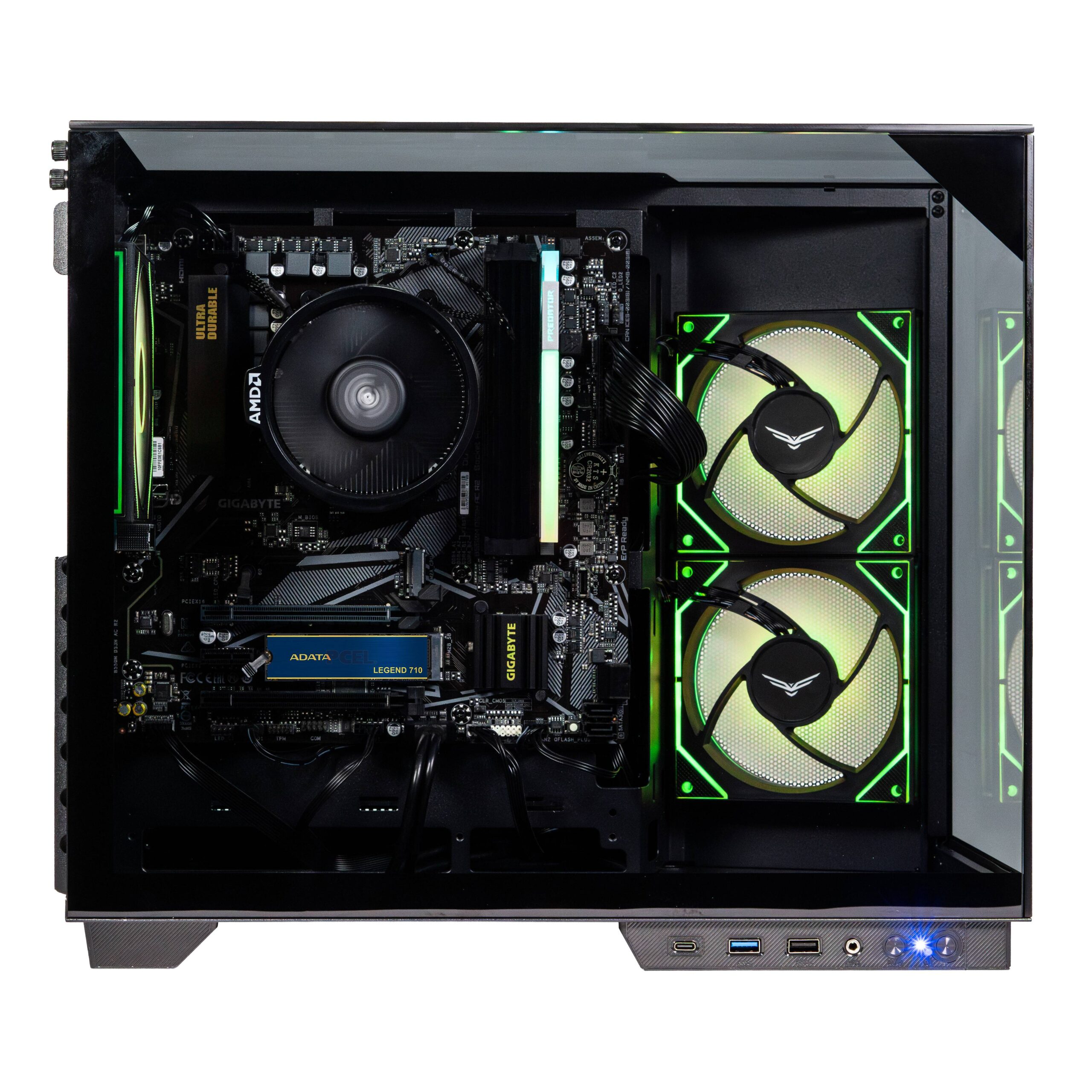 Computadora de Escritorio Gamer NACEB NA-R757G-SCOUT Ryzen 7 5700G, 16GB, 512GB, WIFI,WIN 11 PRO PRUEBA NACEB NA-R757G-SCOUT - Imagen 2
