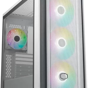 Gabinete Gaming Cooler Master MasterBox 600 ARGB (MB600-WGNN-S00), Color Blanco