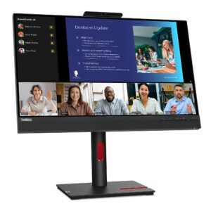 Monitor Lenovo ThinkVision T24v-30, Pantalla IPS FHD de 23,8 Pulgadas(1920 x 1080),1xHDMI1.4,1x DP 1.2,1xVGA, Cámara,Garantía 3 años con fabricante