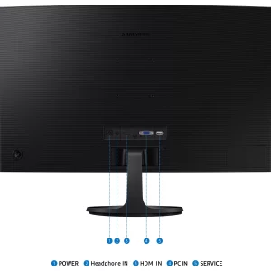 Monitor Samsung 27 Pulgadas Essential, FHD, Curvatura 1800R, 75Hz, 4ms, color Negro, LS27D360GALXZX