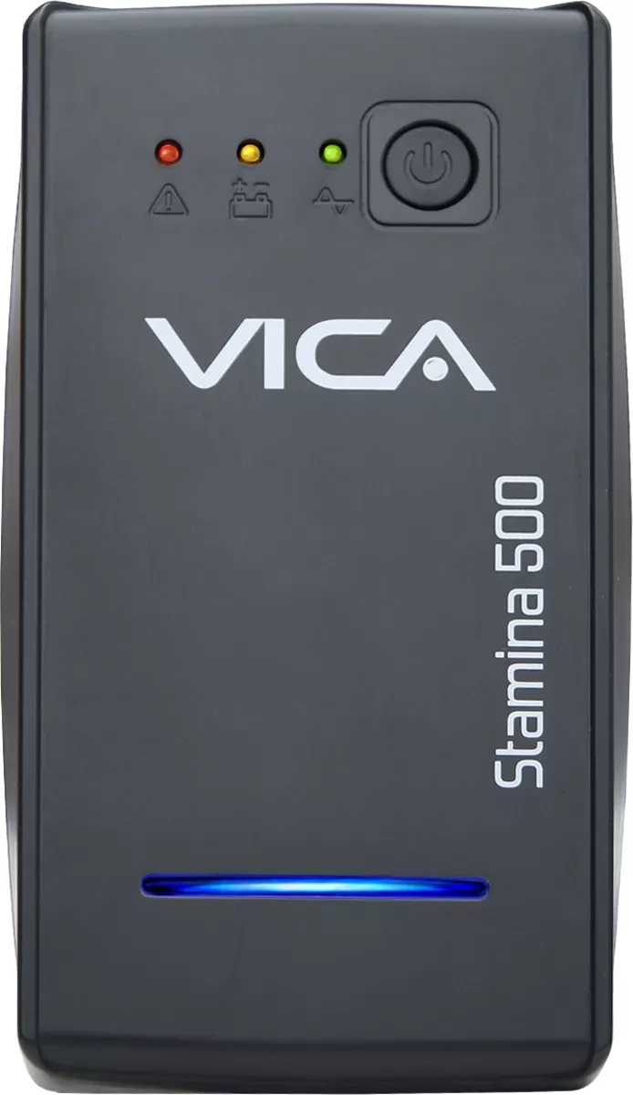 No break interactivo STAMINA 500, 500VA/300W, entrada 127VCA 60Hz, salida 120 VCA, 4 tomas reguladas y respaldadas/ 4 con supresor, Indicadores LED - Imagen 2