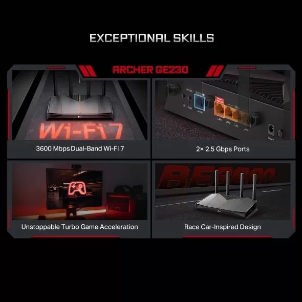 ROUTER BE3600 ARCHER GE230 TP-LINK