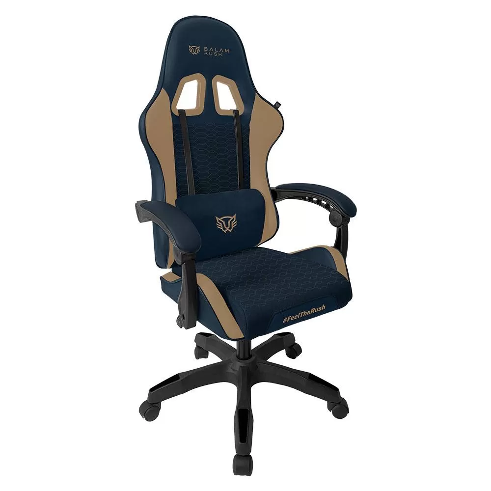 Silla Power Rush V2 Balam Rush Reposabrazos Fijos, Pistón de gas clase 3, Inclinación 90° a 135°