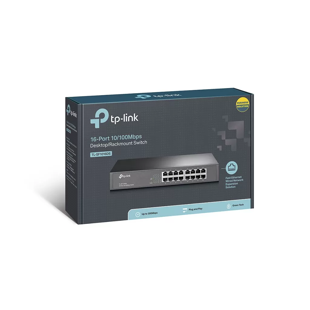 Switch TP-LINK TL-SF1016DS, Negro, 16 puertos