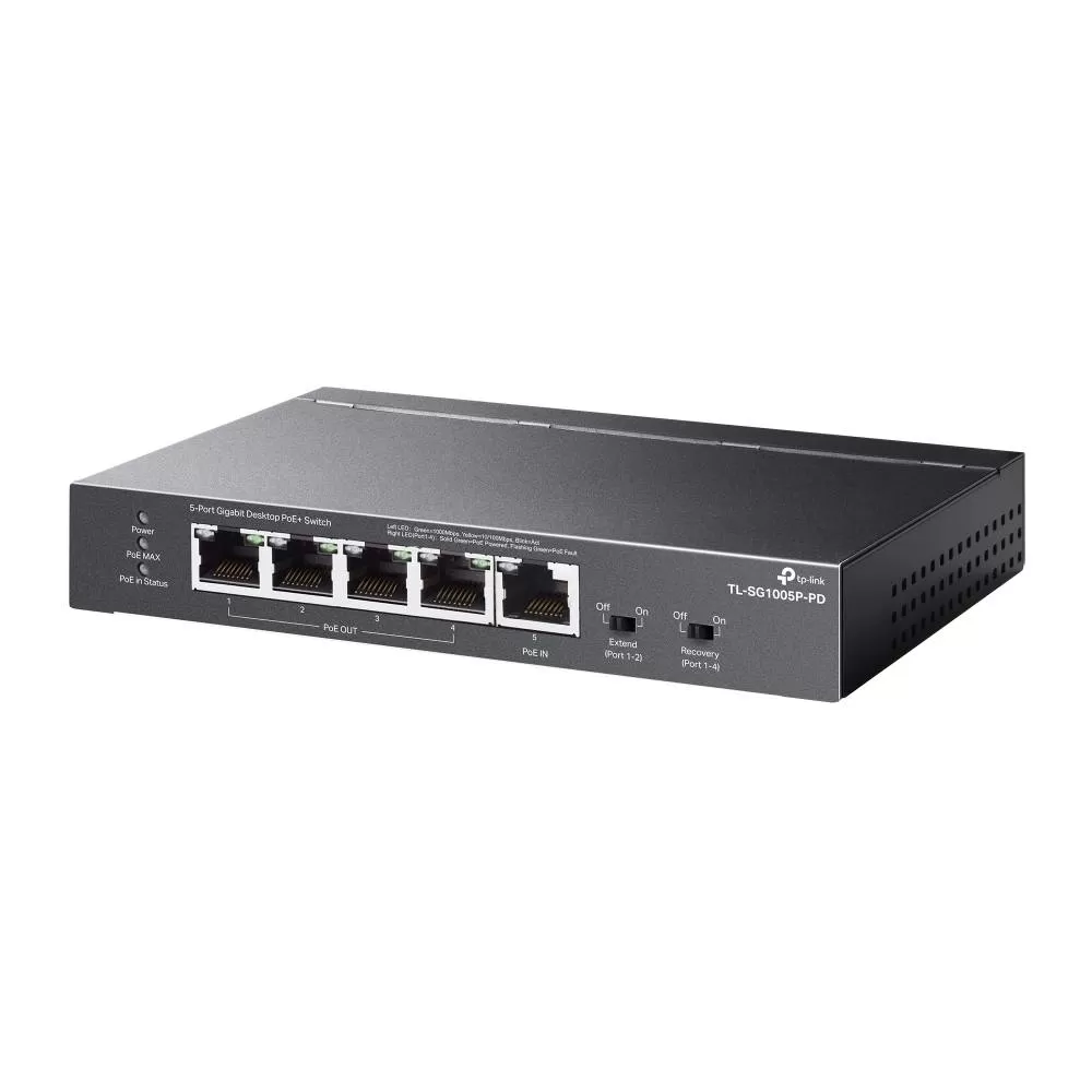 Switch Omada Smart de 5 puertos Gigabit, 1 entrada PoE++ y 4 salidas PoE+ para exterior - Imagen 3